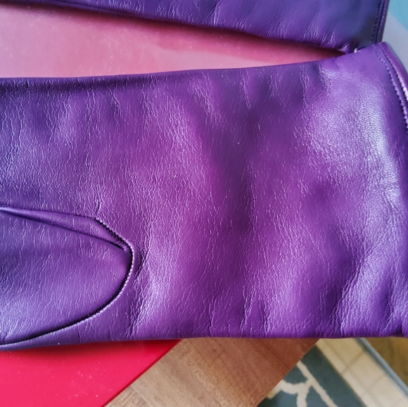 Real Italian Leather Gloves Size 8 - Picture 3 of 9